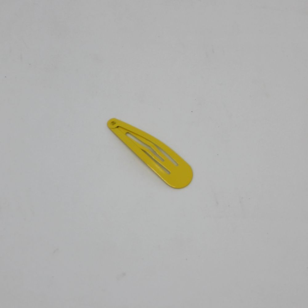 Заколка клик клак, размер 5 см, цвет: желтый (1уп = 24шт)