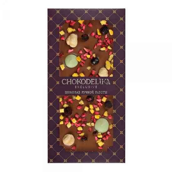 Шоколад молочный "Манго, Фундук, Лайм", 80 гр