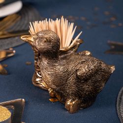 Держатель для зубочисток Уточка Ханни Бронза