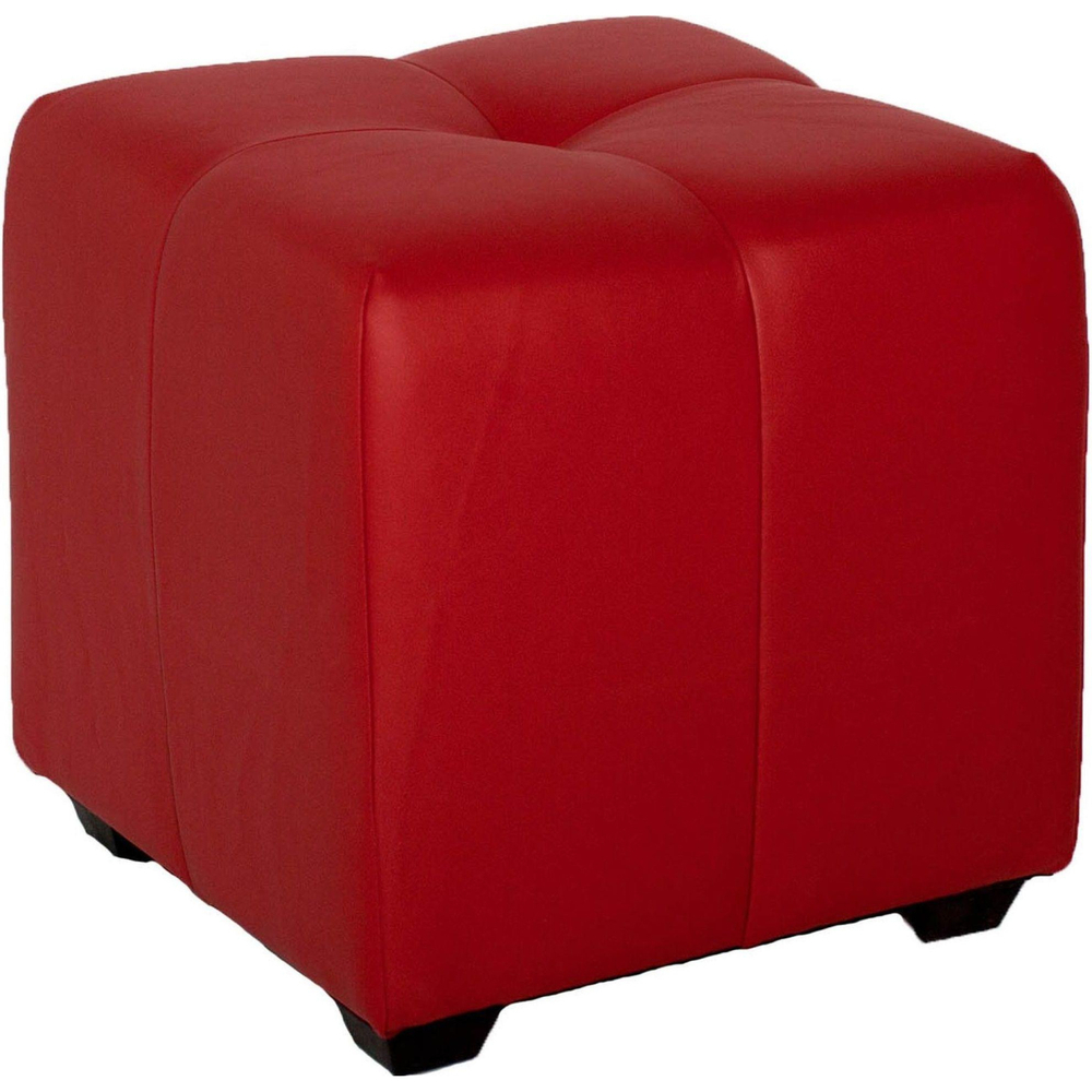 Пуф ЭТ_Николь, к/з красный матовый LUX RED