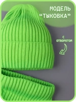 Шапка для мальчика со снудом осенняя