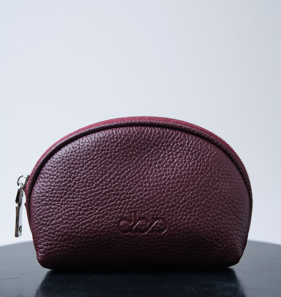 Косметичка кожаная DBR 15-41 бордо