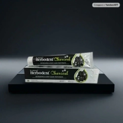 Зубная паста Herbodent charcoal, 100гр ( Индия)