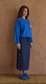 Юбка на резинке макси