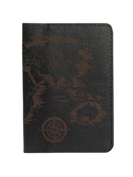 Фото обложка для паспорта Карта черного цвета, вид на фасад.