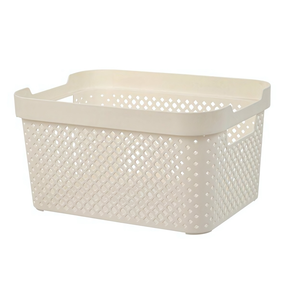 Корзина для хранения Plast Team STOCKHOLM, 5 л молочный туман