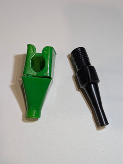 Насадка непроливайка с гибким наконечником воронка заправочная складная для масла и топлива (Зеленая)