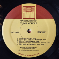 Винтажная виниловая пластинка LP Stevie Wonder Innervisions (USA 1976)