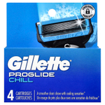 Gillette, Сменные кассеты для бритья Fusion5 Proshield, Chill, 4 кассеты
