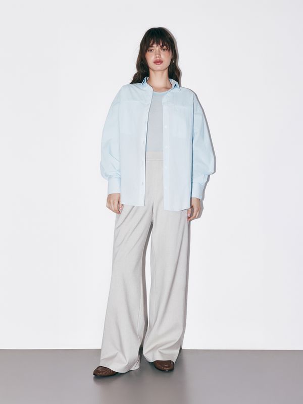 Рубашка из жатого хлопка 