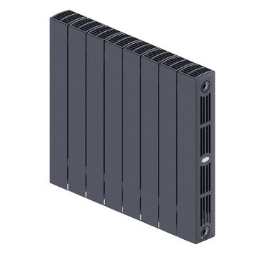 Радиатор Rifar SUPReMO 500 "титан" - 8 секций подключение боковое