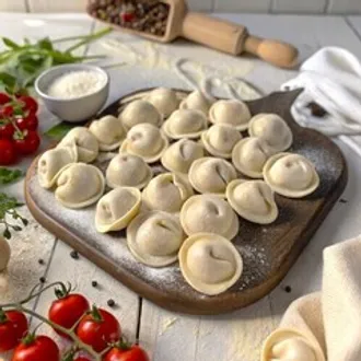 Пельмени ручной лепки из куриных грудок / 500 гр