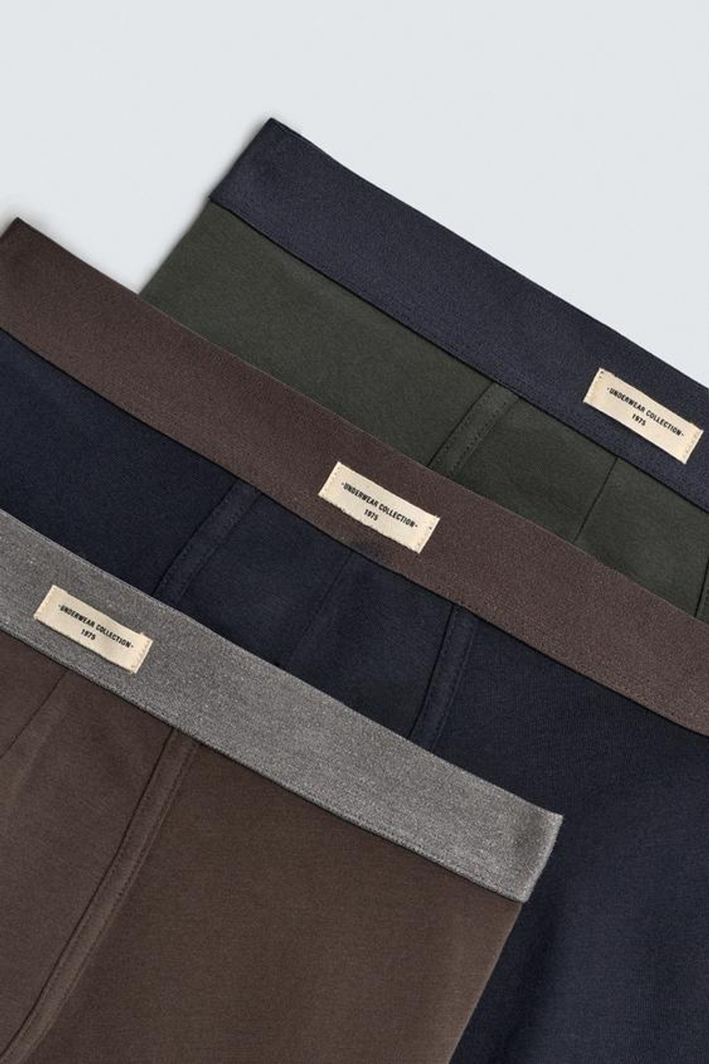 ZARA НАБОР ИЗ ТРЕХ ТРУСОВ-БОКСЕРОВ SOFT, РАЗНОЦВЕТНЫЙ