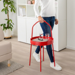 Приставной столик IKEA BURVIK (БУРВИК), Красный, 38 см
