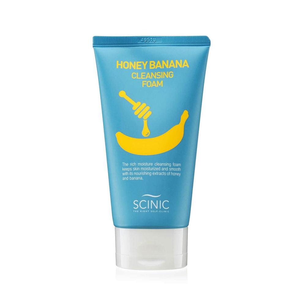 Scinic Honey Banana Cleansing Foam питательная пенка для умывания с медом и бананом