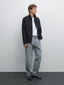 Massimo Dutti Джинсы свободного кроя, серый