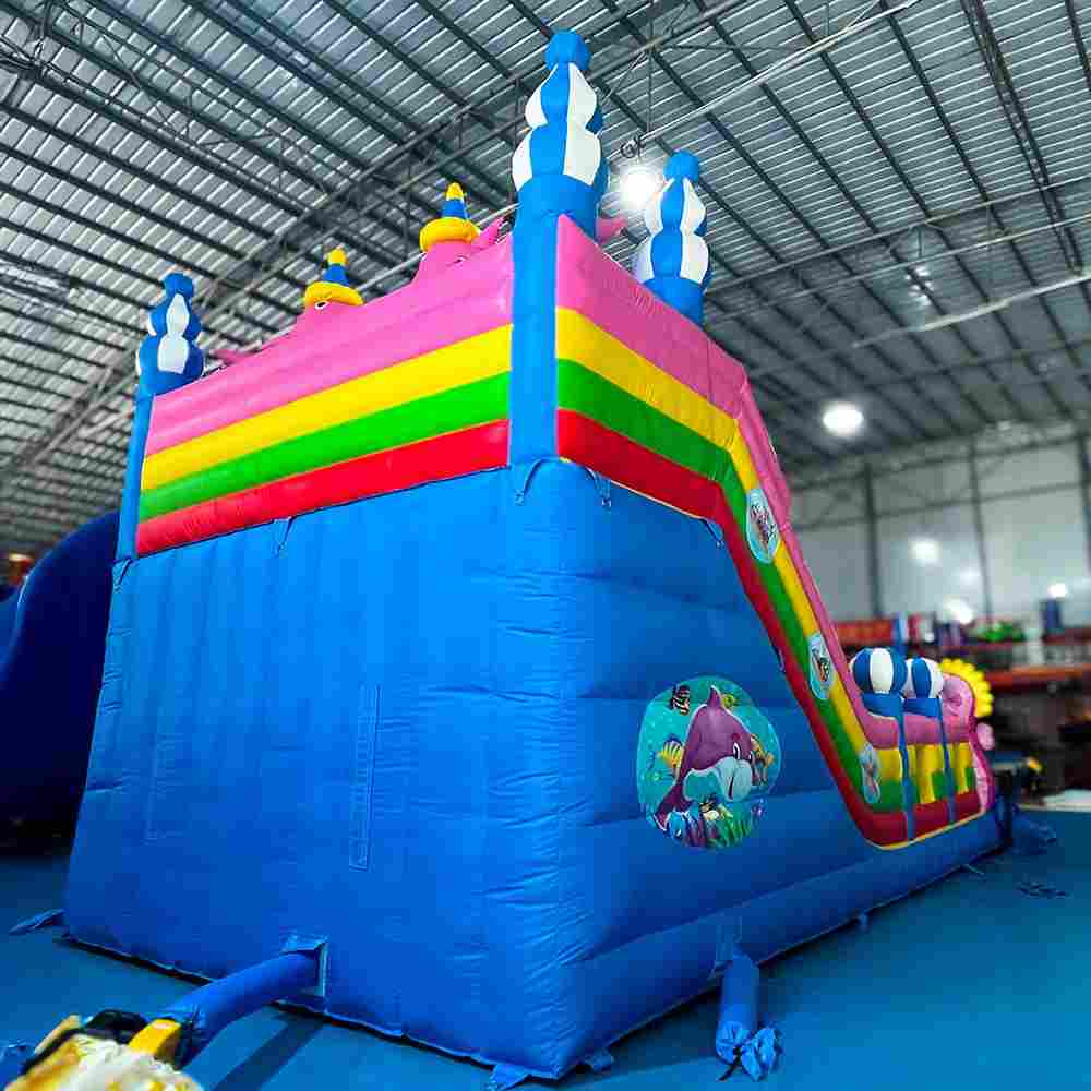 Коммерческий надувной батут «В гостях у дельфинов 2», 10*5*5 м