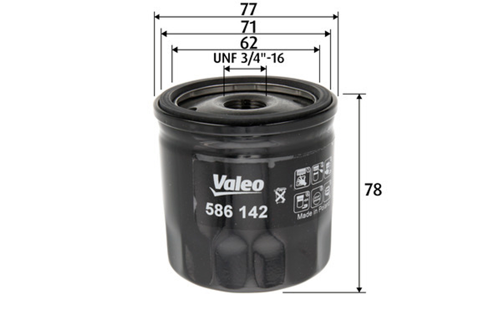 VALEO - 586142-VAL - Oil Filter