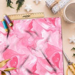 Ткань премиум габардин розовые разводы