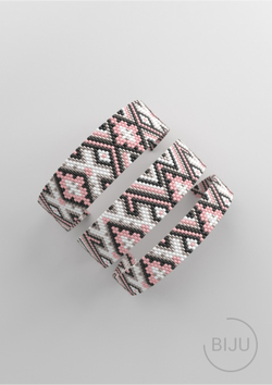 Схема PEYOTE, Схема браслета мозаичное плетение, узор из Miyuki Delica 11/0, файл PDF, №273