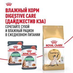 Сухой корм Royal Canin Siamese Adult для взрослых сиамских кошек от 12 месяцев