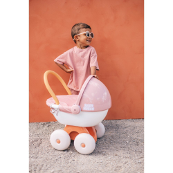Smoby Baby Nurse - глубокая тележка с пластиковым навесом Для куклы 42 см 220395