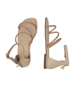 Кожаные босоножки Patrizia Pepe - бежевый(PPJ285)