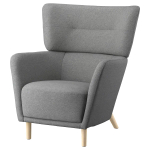 Кресло -IKEA OSKARSHAMN, 82х86х99 см, серый, ОСКАРСХАМН ИКЕА