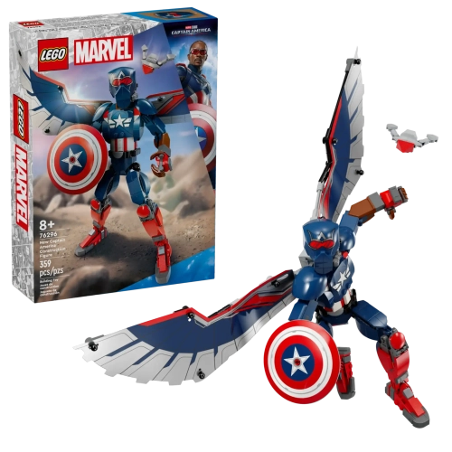 Конструктор LEGO Marvel 76296 Новая строительная фигура: Капитана Америки