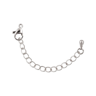 "Zlatka" Цепочка-удлинитель FMK-U02 5,5 см 4 шт 03 под серебро