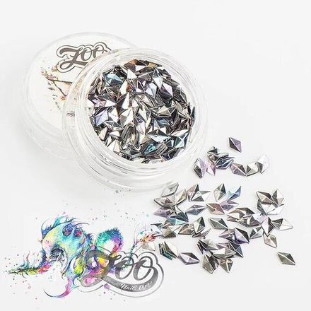 Чешуя дракона 3D ромбики 4 мм, 1278