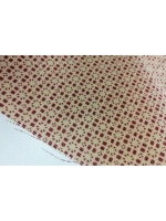 Золотисто - красная рогожка под Лен, Полотно, 2 м.