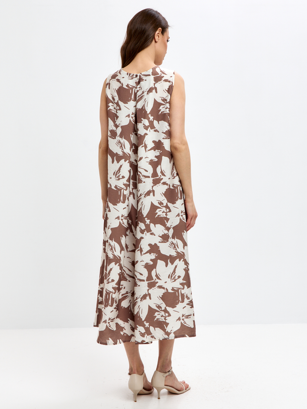 Trends Brands Base Платье Жен 09_04_dr787SS_brown_print Молочный