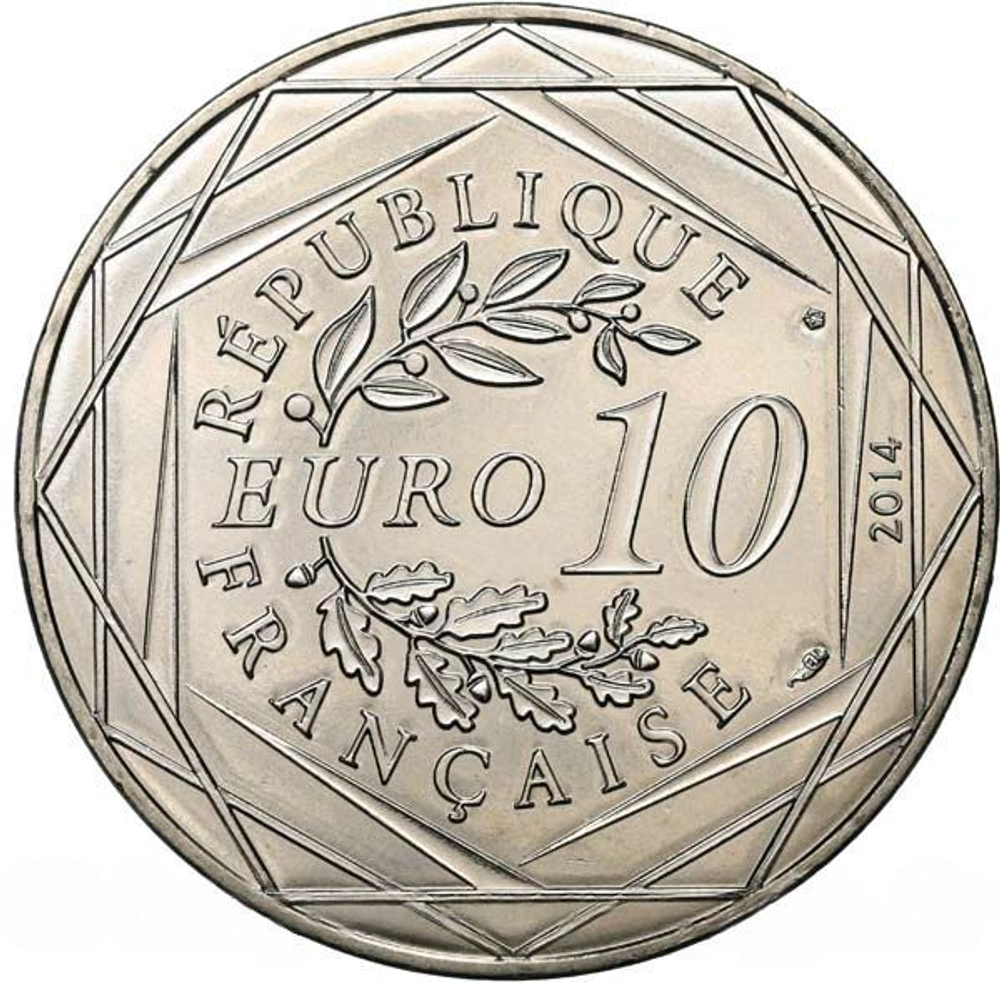 France 10 Euro 2014 – Liberté by Sempé (Spring Edition). Silver Coin from the "Values of the Republic" Series
