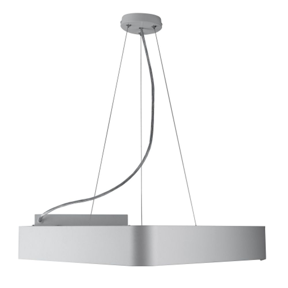 Светильник LED ЭРА Geometria SPO-153-W-40K-030 Delta 30Вт 4000К 2100Лм IP40 600*600*80 белый подвесной | Декоративные светильники Geometria