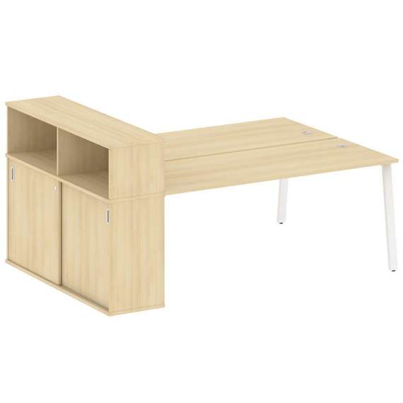 Метал Систем Рабочая станция с шкафом-купе на А-образном м/к БА.РС-СШК-2.5 Т