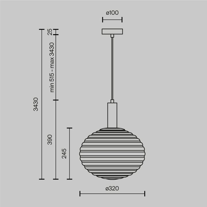 Подвесной светильник Maytoni Reels MOD268PL-01G