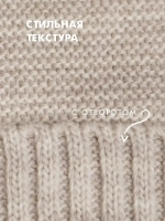 Шапка и снуд вязаная демисезонная для детей