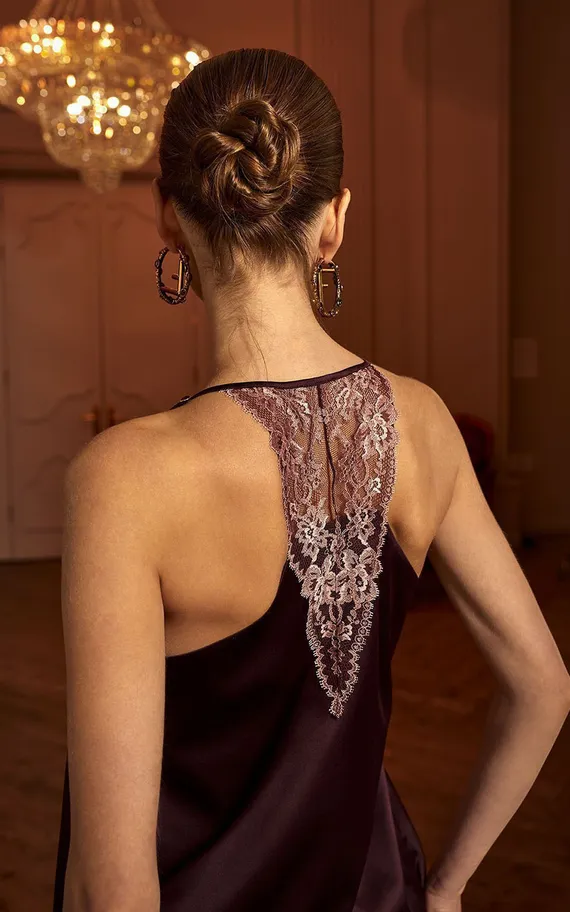 Сорочка 60534-1 Сливовый вино