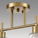 8188/4C COMFI LN25 190 латунь/прозрачный, металл/стекло Потолочный светильник E14 4*40W 220V VIVIAN