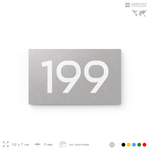Номер на дверь 199, табличка на дверь для офиса, квартиры, кабинета, аудитории, склада, голубой 120х70 мм, Айдентика Технолоджи