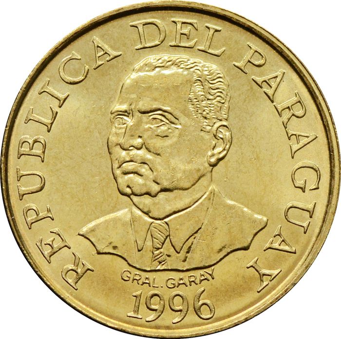 10 гуарани 1996 Парагвай