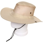Шляпа мужская с клепками и сеткой «Cowboy», микс 6 цветов, 58р, ширина полей 7,5см