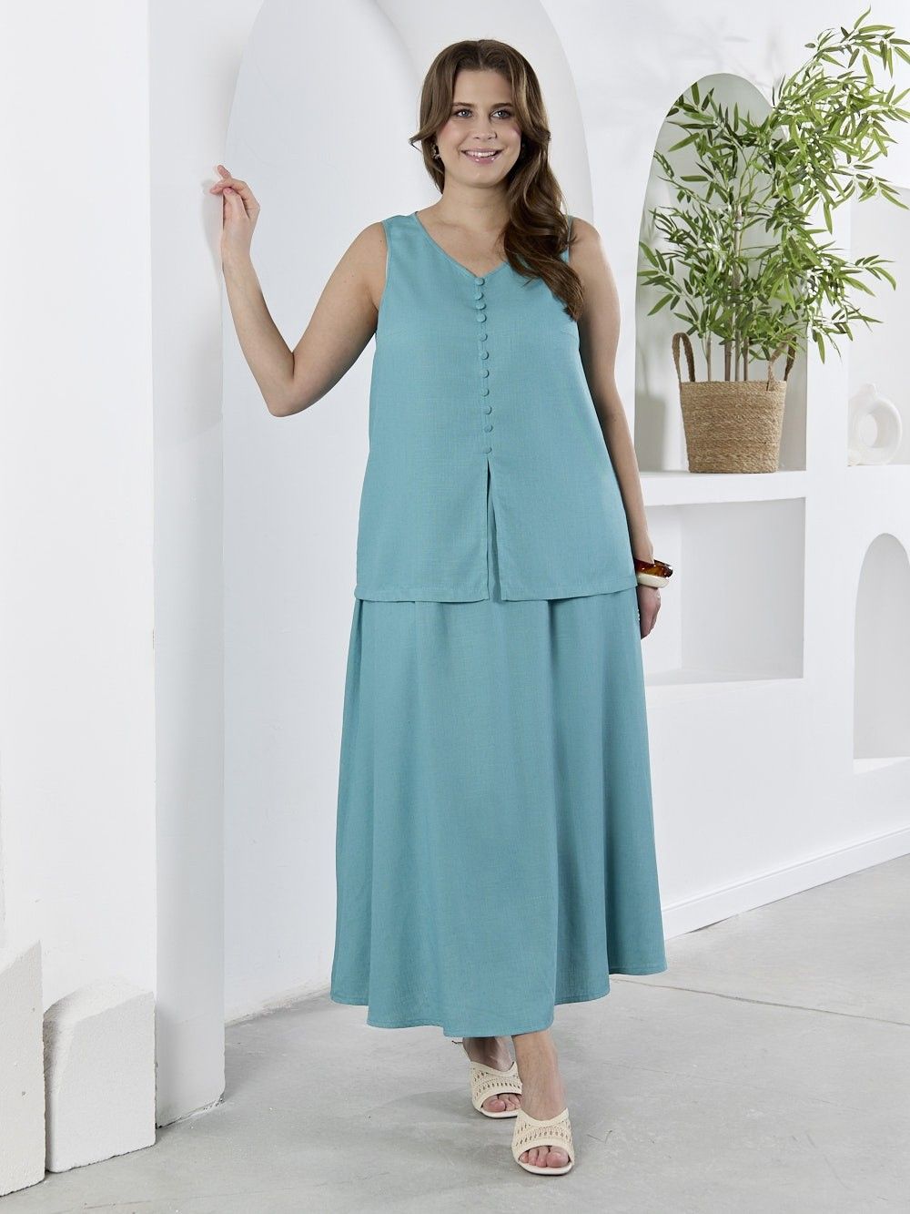 Юбка Камео-5 Виотекс БИРЮЗОВЫЙ