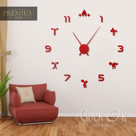 Настенные 3D часы Gym