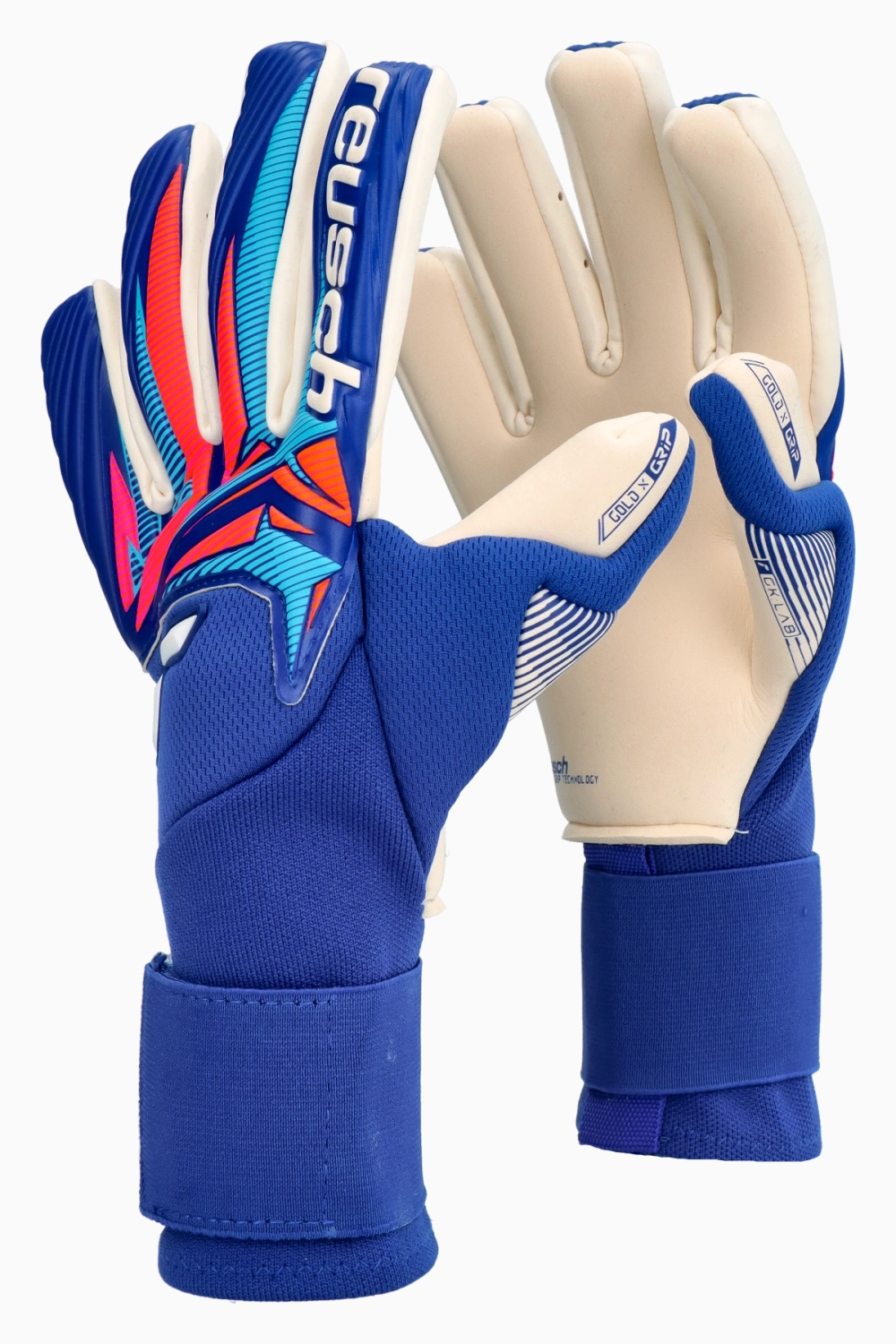 Вратарские перчатки Reusch Attrakt Gold X NC Gravity - синий