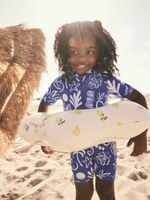 Купальник слитный на молнии для девочки Next AK5-113, Синий