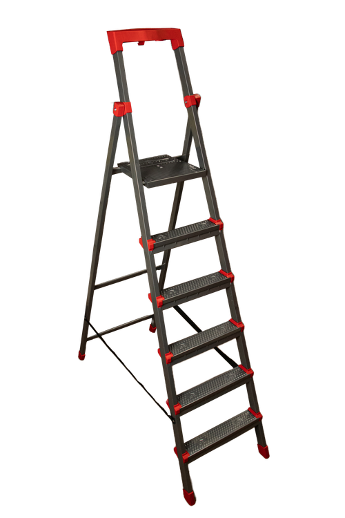 СТРЕМЯНКА МЕТАЛЛИЧЕСКАЯ HAUSHALT 6-И СТУПЕНЧАТАЯ 150КГ ННСУ6