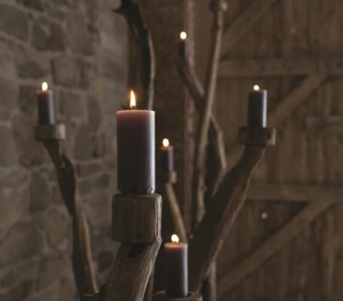 Свеча цилиндр SEMPRE воск/brown 80х100h