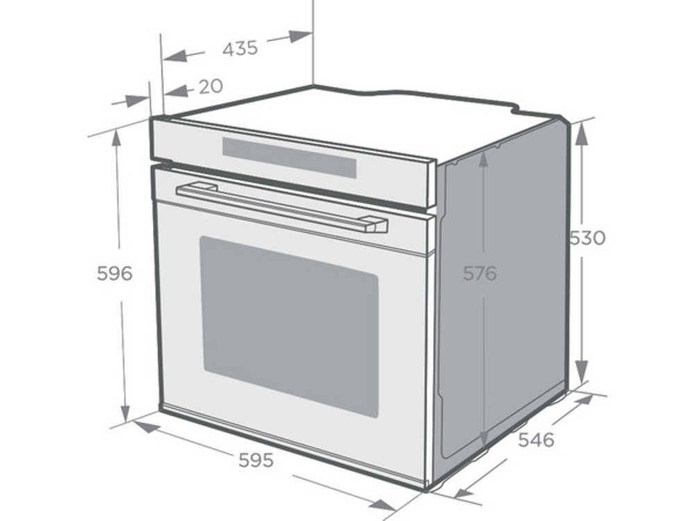 Духовой шкаф Midea MO86000MGB с СВЧ